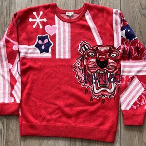 Kenzo Kids Red Tiger Sweater